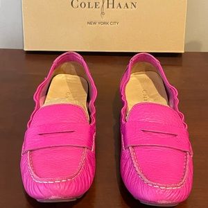 Cole Haan Sadie Pink Orchid Moccasin Loafer sz 8 N